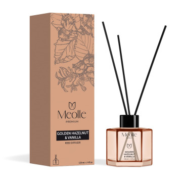 Golden Hazelnut & Vanilla Fragrance Reed Diffuser 120 ml